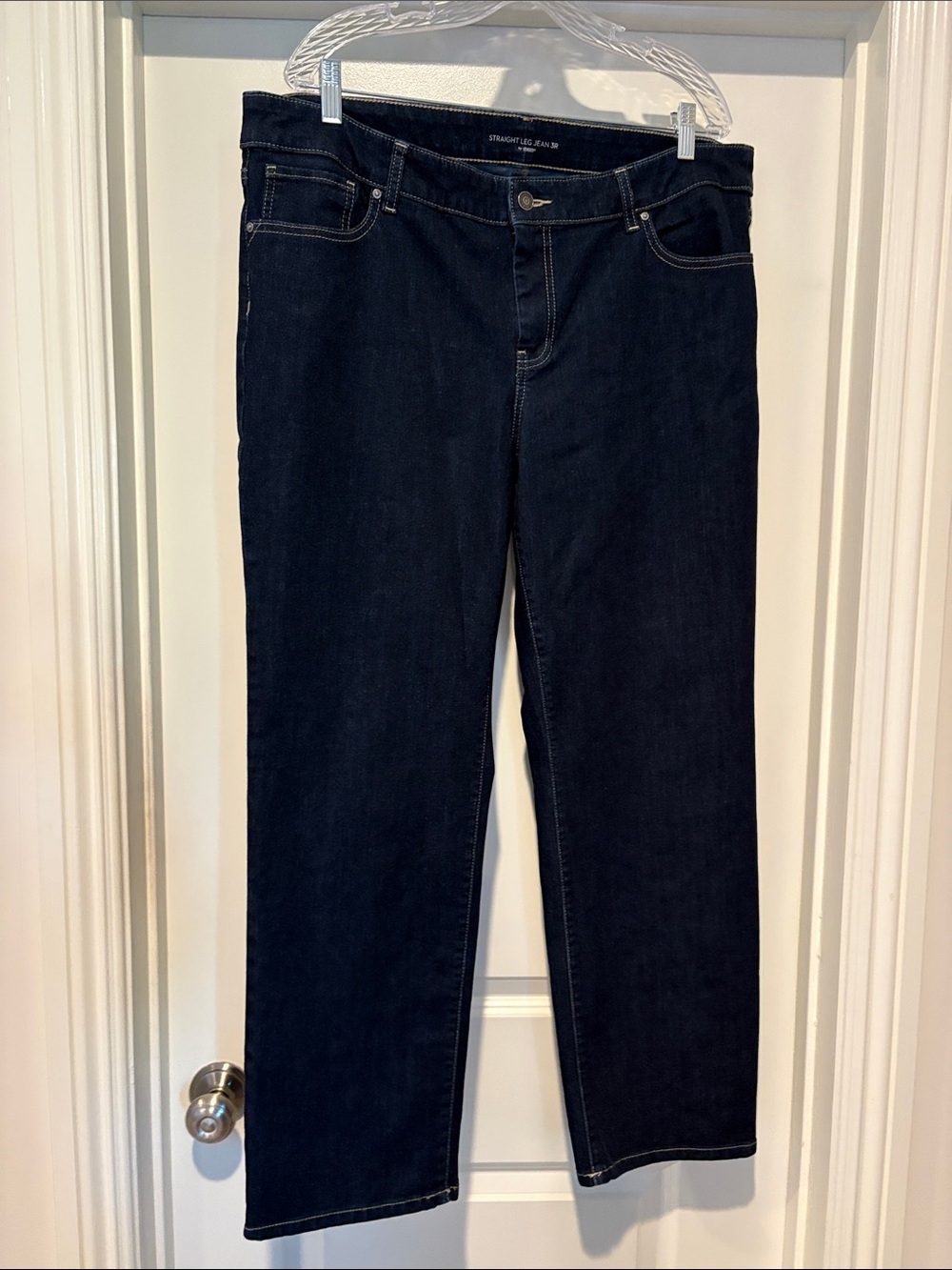 Chico's Dark Indigo Straight Leg Jeans - Like New - Chico’s Size 3R